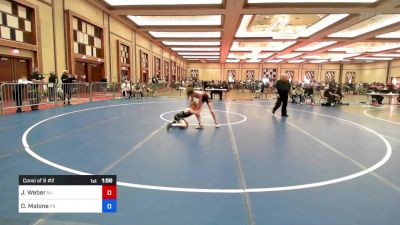 83 lbs Consi Of 8 #2 - Jaxson Weber, Nj vs Dane Malone, Pa