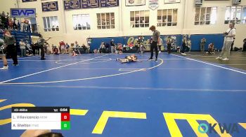 43-46 lbs Rr Rnd 2 - Liliana Villavicencio, ARDMORE TAKEDOWN CLUB vs Aspen Shelton, Team Tulsa Wrestling Club