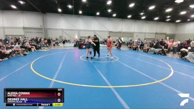 225 lbs Round 2 (8 Team) - Alexia Cowan, Ohio Red vs Desiree Hall, Arizona Black