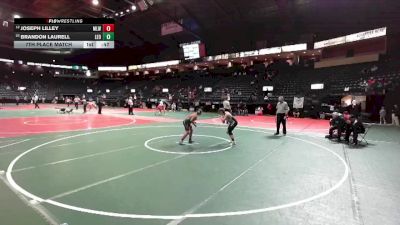 130 lbs 7th Place Match - Joseph Lilley, MLW2 vs Brandon Laurell, LEO1