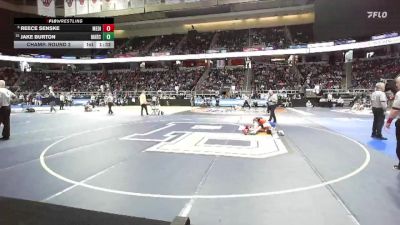 II-116 lbs Champ. Round 2 - Reece Senske, Medina vs Jake Burton, Marcellus