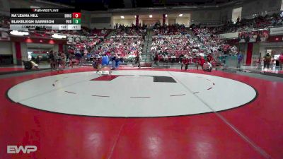 102 lbs Consi Of 8 #2 - Na`Leaha Hill, Duncan Lady Demons vs Blakeleigh Garrison, Piedmont High School Girls