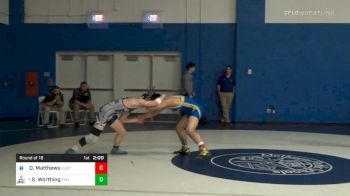 132 lbs Prelims - Devin Matthews, Gilbert vs Sam Worthing, Fair Haven