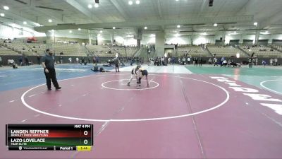 80 lbs Cons. Semi - Lazo Lovelace, Team EL1TE vs Landen Reffner, Bradley Pride Wrestling
