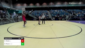 197 lbs Consi Of 16 #1 - Carsten Rawls, American vs Darius Mynar, Simpson University