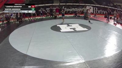 74 lbs Champ. Round 3 - Cooper Hennefer, Idaho vs Hunter Anderson