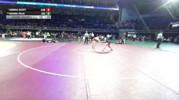 120 lbs Champ. Round 2 - Annika Scott, Folsom vs Savina Villa, Elk Grove