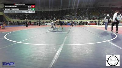 138 lbs Quarterfinal - Mason Young, Blackwell vs Diesel Pedersen, Broken Arrow