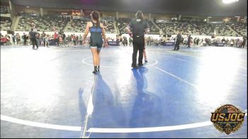 110 lbs Consi Of 8 #2 - Brea Brown, Coweta Tiger Wrestling vs Nevaeh Smith, Smith Wrestling Academy