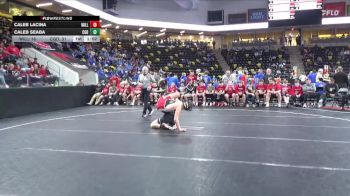 157 lbs Finals (1st & 3rd) - Caleb Lacina, Williamsburg vs Caleb Seaba, Clarion-Goldfield-Dows