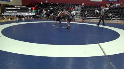 133 lbs 1st Place Match - Christian Davis, Lander vs Aaron Lucio, Southeastern