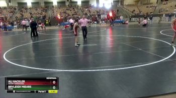 100 lbs Semifinal - Bryleigh Miears, TCWC vs Ali Hackler, Alcoa Tornadoes