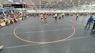 128 lbs Champ. Round 2 - Arianna Garcia, Gladiator Wrestling vs Zyon Smith, Unattached