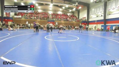 130 lbs Rr Rnd 2 - Preston Plunk, Coweta Tiger Wrestling vs Bryce Rodgers, Raw Wrestling Club