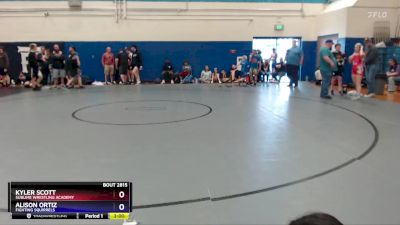 135 lbs Round 2 - Kyler Scott, Sublime Wrestling Academy vs Alison Ortiz, Fighting Squirrels