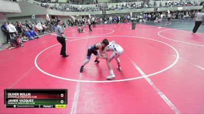 90 lbs Cons. Round 2 - Javier Vazquez, Pinnacle Wrestling Club vs Oliver Bollig, Evansville Wrestling Club