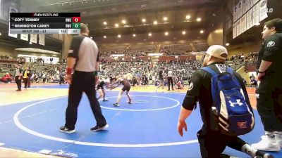 61 lbs Semifinal - Coty Tenney, Battlefield Wrestling Club vs Remington Carey, Bentonville Wrestling Club