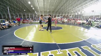 175 lbs Placement Matches (8 Team) - Jaiden Matta, Arizona vs Leif Larwin, Oregon