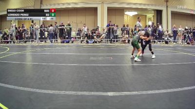 50 lbs Consi Of 8 #1 - Diego Coor, Manu Wr Ac vs Lorenzo Perez, Rising Sun WC