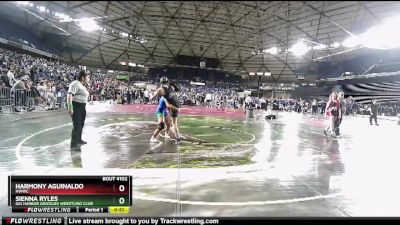 127 lbs Quarterfinal - Sienna Ryles, Gig Harbor Grizzlies Wrestling Club vs Harmony Aguinaldo, NWWC