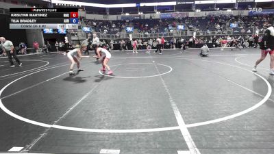 97.6-107.2 lbs Consi Of 8 #2 - Krislynn Martinez, Maize Wresting Club vs Teja Bradley, Adrian Blackhawks Wrestling