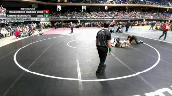 5A 144 lbs 5th Place Match - Josue Cedeno Mendoza, White Settlement Brewer vs Nathan Rechtfertig, Cedar Park