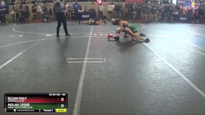 83 lbs Quarterfinal - Elijah Egly, Hicksville Aces vs Nolan Legge, Anna Youth Wrestling