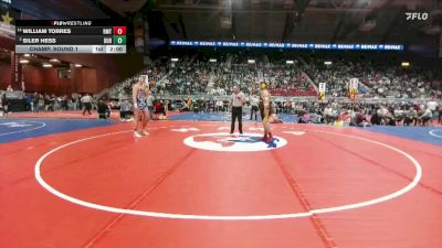 2A-215 lbs Champ. Round 1 - William Torres, Rocky Mountain vs Siler Hess, Dubois