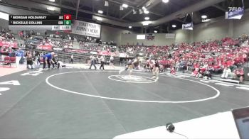 3A 155 lbs Semifinal - Rickelle Collins, Carbon vs Morgan Holdaway, Juab