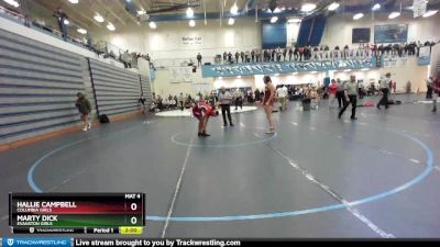 152G Semifinal - Hallie Campbell, Columbia Girls vs Marty Dick, Evanston Girls