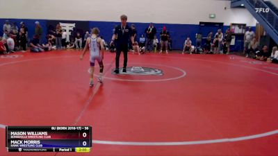 56 lbs Quarterfinal - Mack Morris, Hawk Wrestling Club vs Mason Williams, Bonneville Wrestling Club