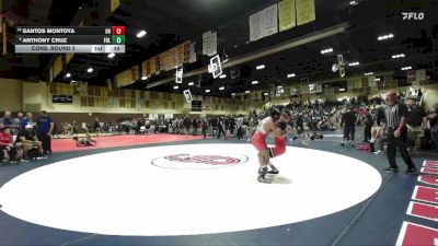 132 lbs Cons. Round 5 - Santos Montoya, Oak Hills vs Anthony Cruz, Folsom