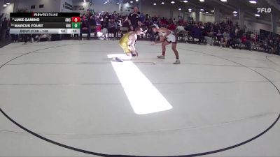 148 lbs Cons. Round 2 - Luke Gamino, Scottsbluff Wrestling Club vs Marcus Foust, Nebraska