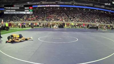 D2-150 lbs Champ. Round 1 - Jaden Davis, Goodrich HS vs Tyler Densmore, Charlotte HS