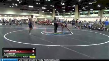 160 lbs Round 1 (10 Team) - Tyler Simmer, Dakota Wrestling Nation vs Gage Monzo, Cowboy Forever