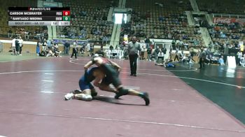6A 157 lbs Champ. Round 2 - Santiago Medina, Brookwood Jr-Sr vs Carson Mcbrayer, Pike Road School
