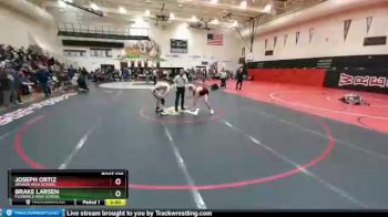 120 Boys Quarterfinal - Brake Larsen, Florence High School vs Joseph Ortiz, Arvada High School