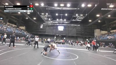 125 lbs Quarterfinal - Ab Stokes, Cowley College vs Clemente Delgado, Embry-Riddle (Ariz.)