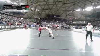 Boys 3A 190 lbs Champ. Round 1 - Brendan Fonda, White River vs Camren Breeden, University