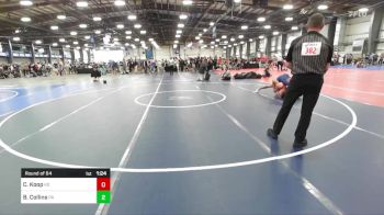 160 lbs Round Of 64 - Creyo Koop, KS vs Brady Collins, PA