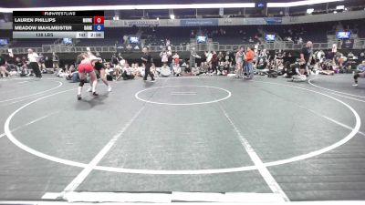 138 lbs 3rd Place - Lauren Phillips, MoWest Wild Dragons vs Meadow Mahlmeister, Darkhorse WC