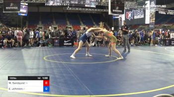 132 lbs Rnd Of 16 - Madison Sandquist, Texas vs Elleni Johnson, Utah