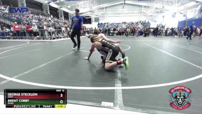 130 lbs Cons. Round 2 - George Stecklein, Hays vs Brent Corby, GHWC