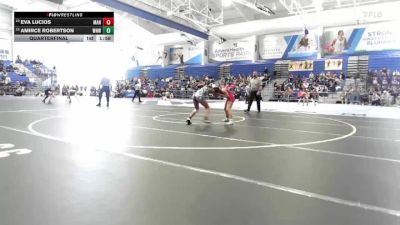 100 lbs Quarterfinal - Eva Lucios, Manhattan vs Amirce Robertson, Wichita Northwest