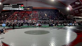 6A 132 lbs Cons. Round 2 - Jackson Beck, Meridian vs Tucker Clark, Rigby