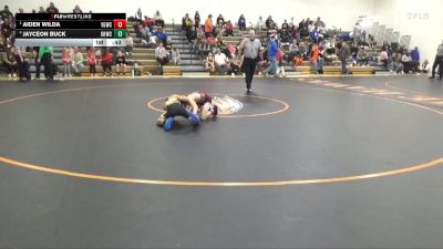 B-17 lbs Semifinal - Aiden Wilda, Young Guns Wrestling Club vs Jayceon Buck, Golden Hawk Wrestling Club