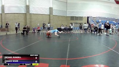100 lbs Quarterfinal - Michael Rundell, IL vs Chance Wuhr, OH