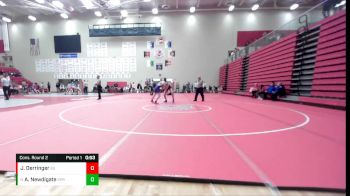 165 lbs Cons. Round 2 - Aidan Newdigate, Springboro vs Jesse Derringer, Brownsburg