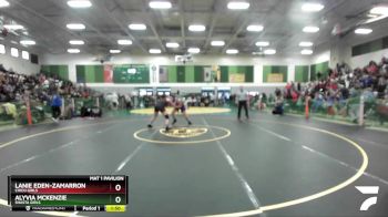 Girls 157 lbs Semifinal - Alyvia McKenzie, Shasta Girls vs Lanie Eden-Zamarron, Chico Girls