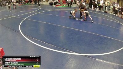 47 lbs Cons. Semi - Lennon Nielsen, Team Prestige WC vs Krew Garvin, Payson Lions Wrestling Club